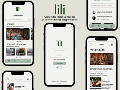 Lili App: e-commerce app design ui ux