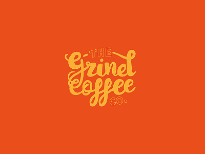 The Grind Coffee Co. brand branding coffee identity logo logotype thirty logos thirtylogos typography vector