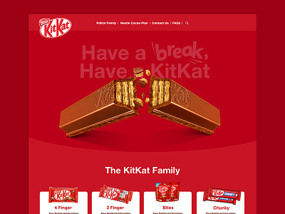 KitKat Homepage design