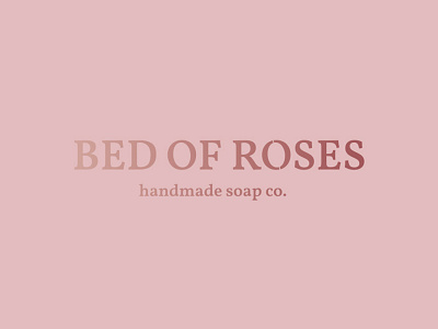 Bed Of Roses Branding brand branding identity logo roses type typography