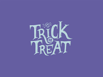 Trick Or Treat Typography brand halloween hand drawn icon iconography identity type typography