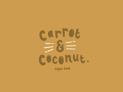 Carrot and Coconut brand branding food illustration organic vector