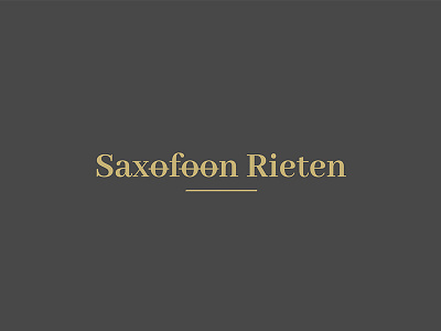 Saxafoon Rieten brand branding identity instrument logo music saxophone