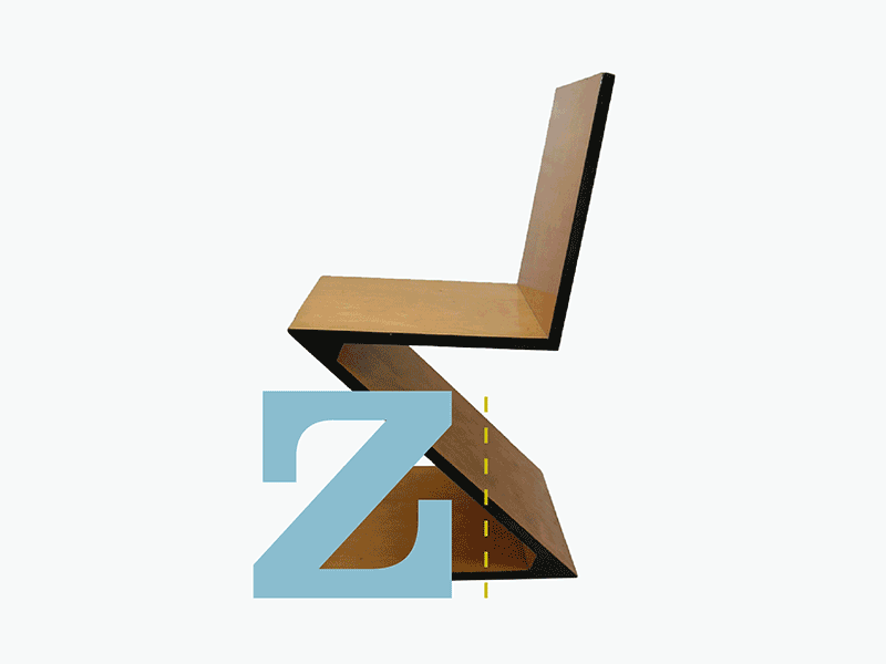 Type & Chairs chairs eames gehry midcentury rietveld typography