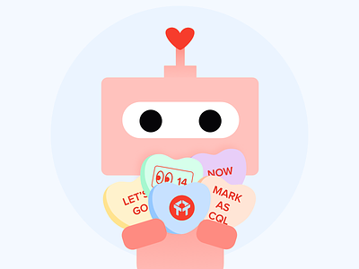 ❤️Mark as CQL ❤️ bot bots conversation hearts conversational marketing conversations convos drift driftbot hearts robot valentine valentines day