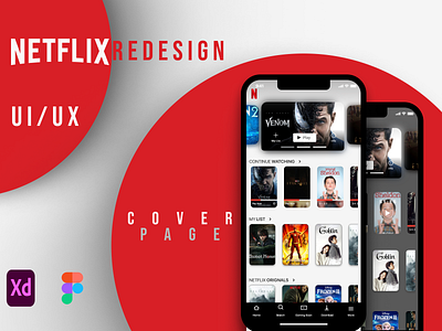 Netflix Redesign with working light and dark themes adobe illustrator adobe photoshop adobe xd design figma graphic design illustration netflix ui ui design ux ux design