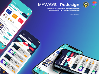 Redesigned MYWAYS mobile application figma graphic design mobile application ui ui ux design