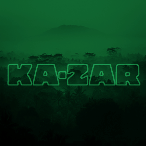 Ka-Zar album cover green multiply type vignette