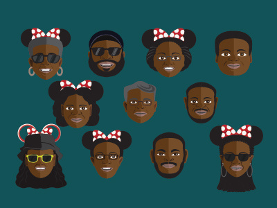 Family Icons cartoons disney family icons illustration