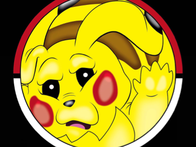 Squished Pikachu illustration illustrator pokemon vector