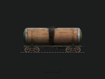 Railroad Oil Tank Illustration illustration oil railroad railway tank