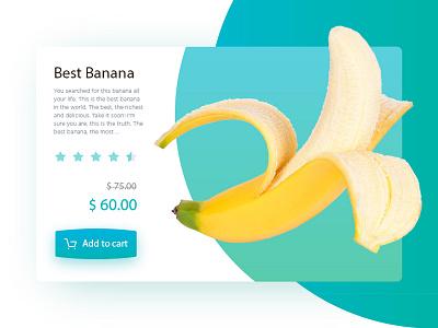 Product card "The best banana in the world"