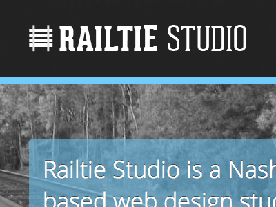 Railtie Studio css3 logo web design