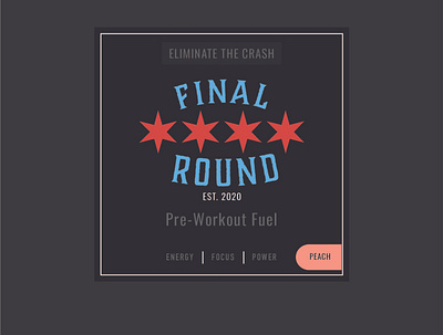 Final Round Pre-Workout branding design flat illustrator minimal ui vector