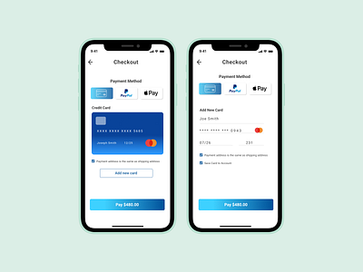 Daily UI Credit Card Checkout app checkout dailyui design ui ux