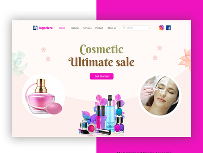 Cosmetics Company Website uidesign userexperience