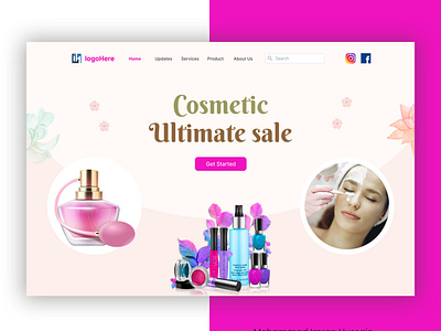 Cosmetics Company Website
