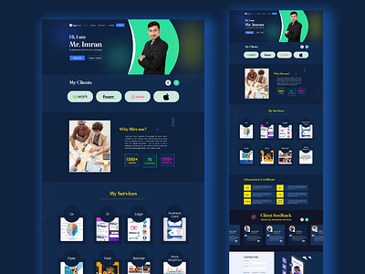 Personal portfolio landing page