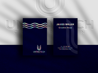 Foil Business Card branding business card graphic design illustration motion graphics ppt typography