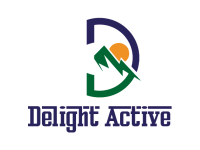 Delight Active | Logo branding design icon illustration logo