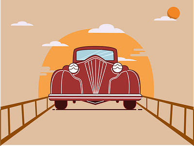 Classic car design graphic design icon illustration ui vector