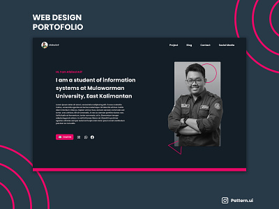 Web Design Portofolio app branding design figma icon illustration typography ui ux
