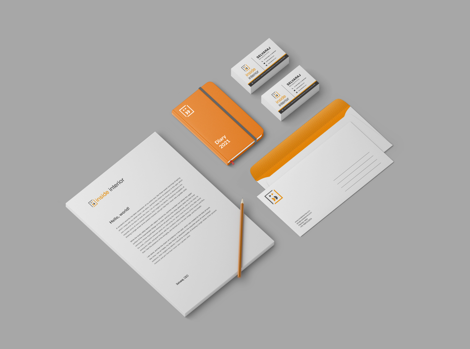 Stationery for Inside Interior by Sundar on Dribbble