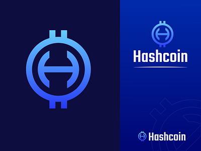 H-Logo-Design-Hashcoin brandidendity branding cryptologo graphic design logo logomaker