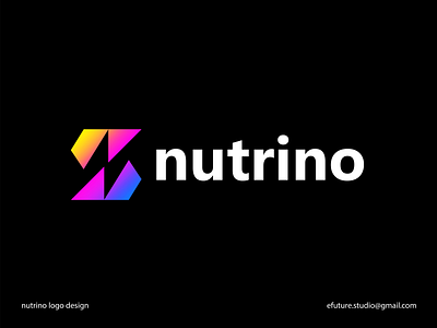 N Letter - crypto/nft//Blockchain logo design gradient