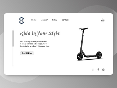 ebike - Homepage design
