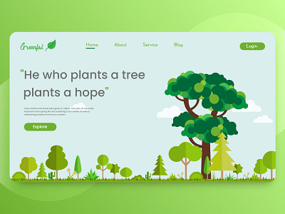 Greenfai - Homepage design