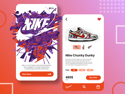 Shoes shopping - App design