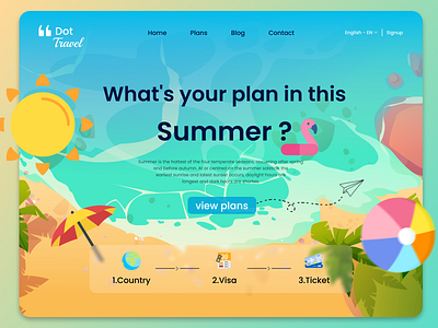 Travel agency - Website design