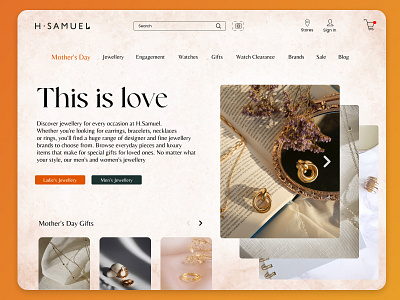 Jewelry shop - Website design