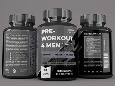 PRE WORKOUT Supplement Label Design design fitness label design graphic design gym supplement label design label and packaging design label design packaging design product label design professional label design protein label design supplement label design