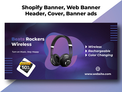 Shopify Banner, Web Banner, Header, Cover, Banner ads banner banner design facebook ads facebook cover design google ads graphic design header instagram ads instagram post design linkedin banner shopify banner design social media post design web banner web header website banner youtube banner youtube cover