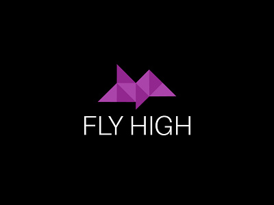 FLY HIGH LOGO DESIGN brand design brand guideline brand identity design brand logo business logo flat logo graphic design graphic designer illustrator logo design logo folio logo mark logo type logos minimal minimalist logo modern logo professional logo simple logo