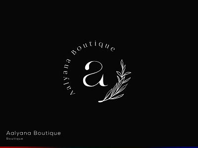 Aalyana Boutique Logo boutique logo brand identity design brand logo branding business logo creative logo design flat logo graphic design illustration logo logo design logo folio logo mark logo type minimalist logo modern logo