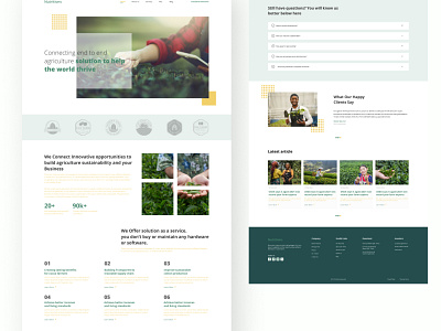 Agriculture Landing page