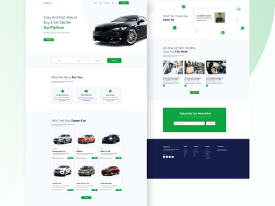 Buy a Car Landing page app design design figma home page design landing page design ui ui design uiux design