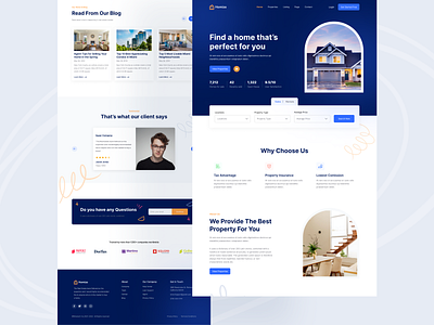 Real Estate - Website Landing Page design