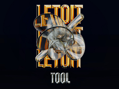 Letoit Tool 3d 3d design album cover art art direction branding concept art identity ui visualization