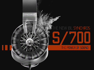 JBL SYNCHROS art direction headphones poster