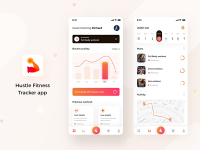 Hustle - fitness tracker app