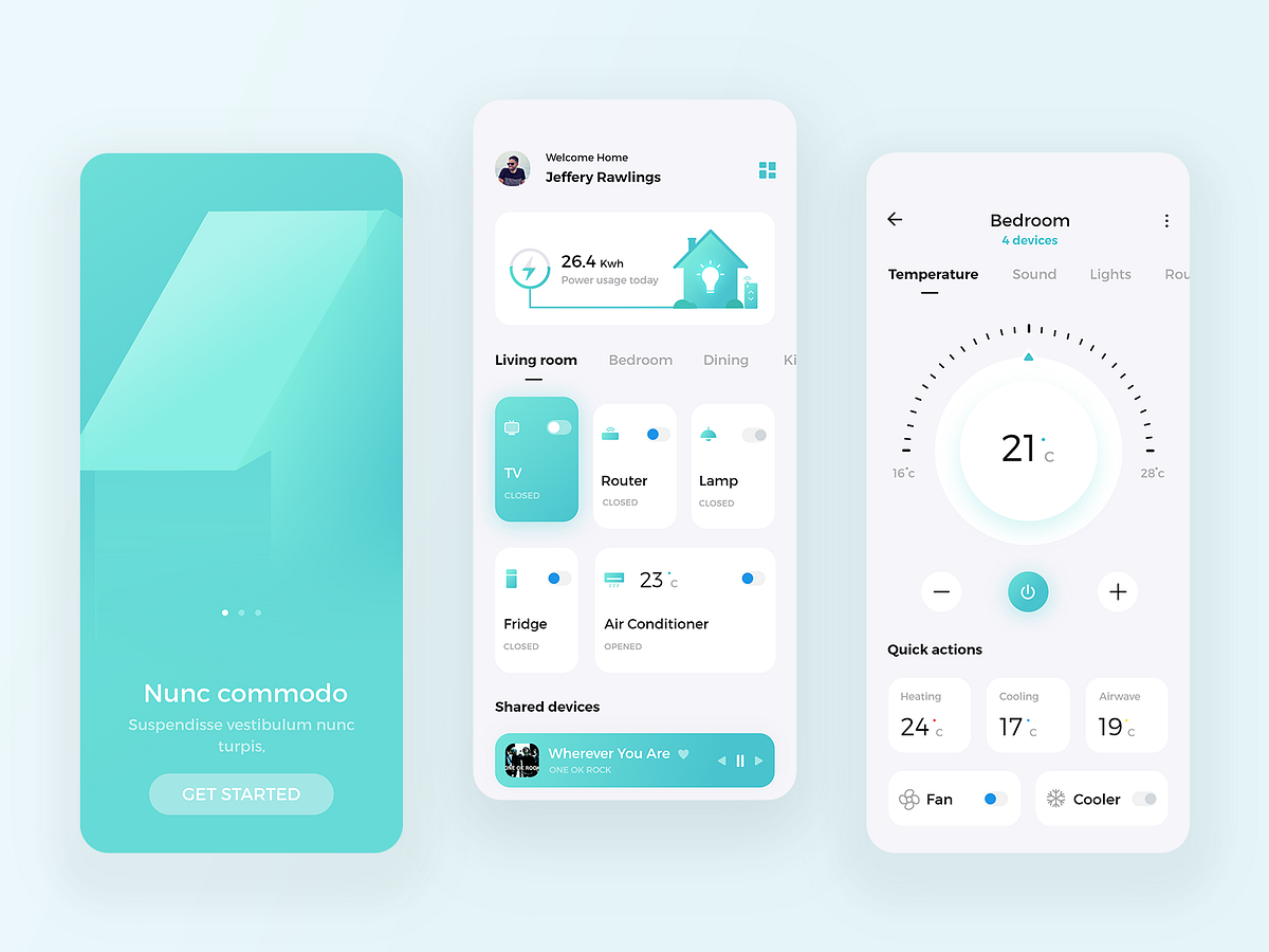 Повторная авторизация через mi home. Умный дом UI. Mi Home приложение Интерфейс. UI мобильного приложения. Интерфейс приложения умный дом.