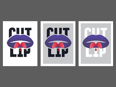 Cut Lip band logo identity logo