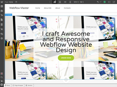 I will build animated webflow website design webflow expert webflow website website designer
