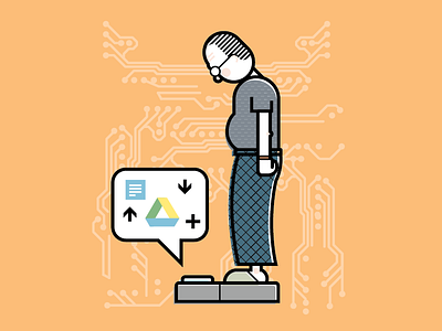 Smart Scale - Wired editorial illustration man scale vector wired italy