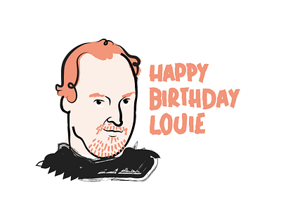 Happy Birthday Louis CK! louie louis ck portrait
