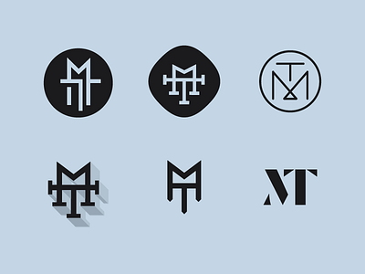 Monogram initials logo monogram